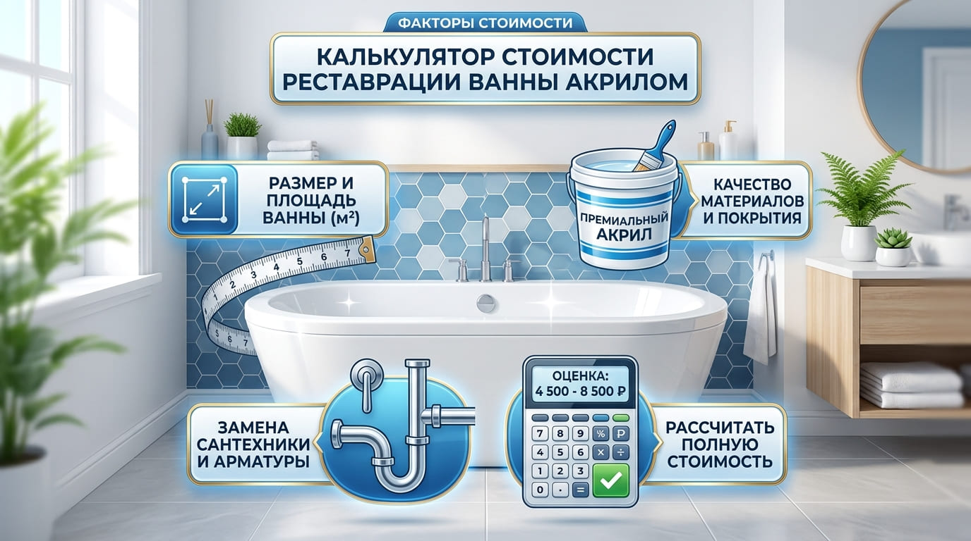 Рассчёт цены ванны в Минске